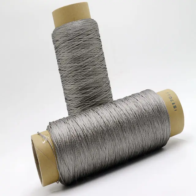 316 Stainless Steel Filament Electrically Conductive Elastic Yarn Metal