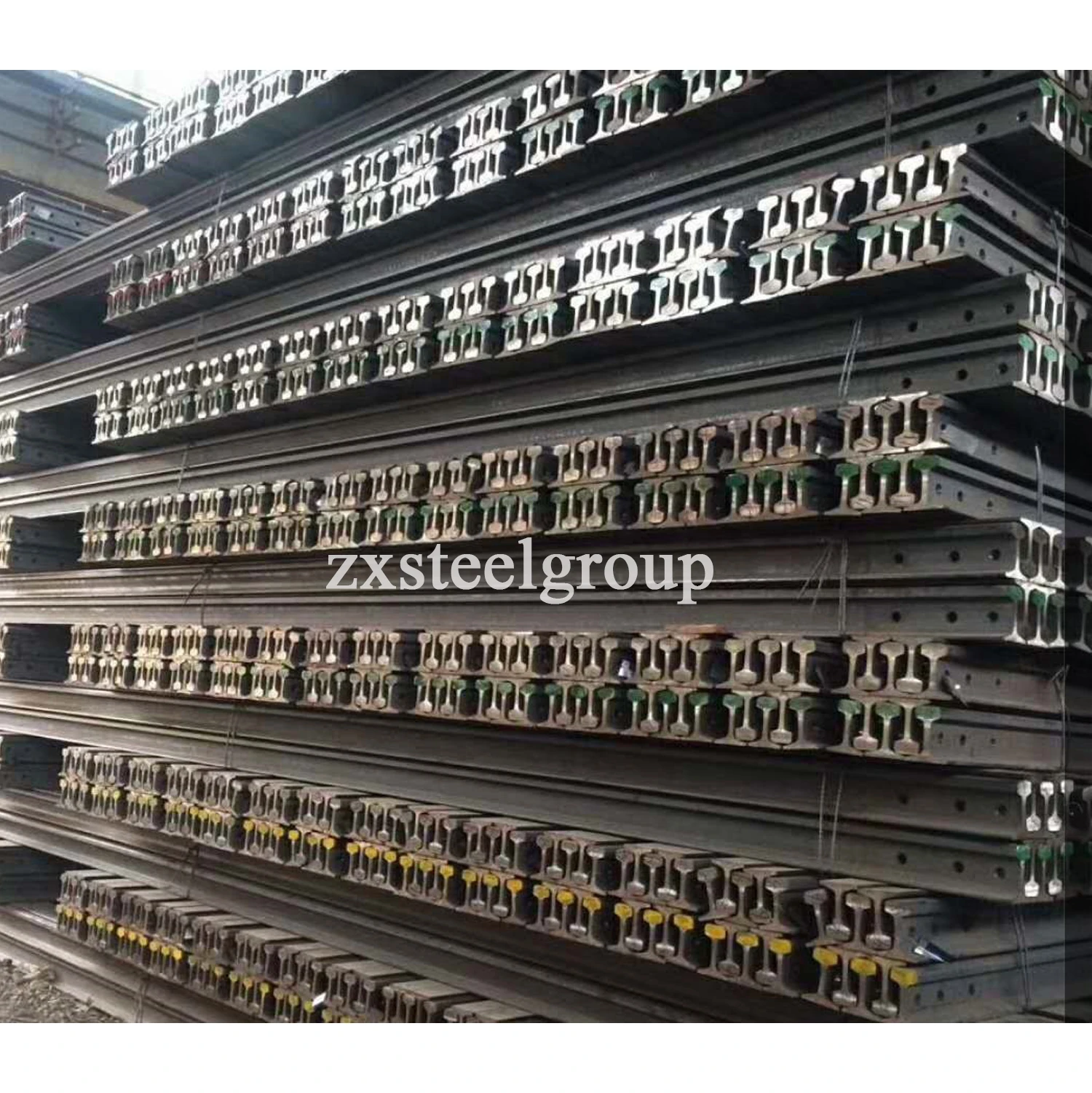 ZX Steel Group High Quality 60kg Railway Track P60 Heavy Rail