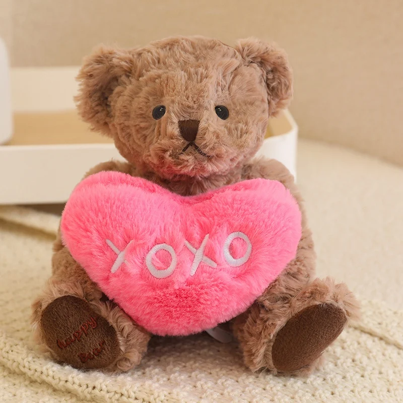 Wholesale 20cm Small Size Teddy Bear with T-shirt Twelve Colors Custom Cheap Stuffed Animal Plush Bear PP Cotton Filling