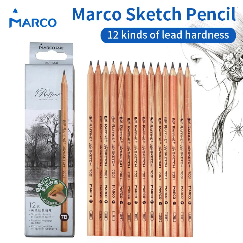 Wholesale Marco Sketch Pencil Professional Drawing Pencils Set