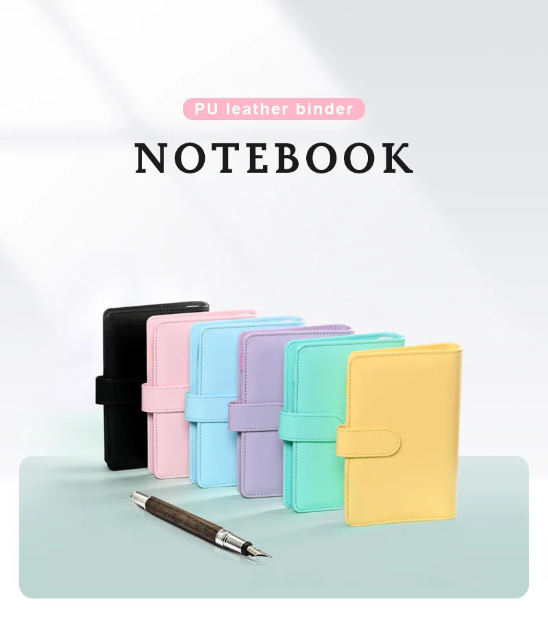 Custom Size Mini B6 Binder Notebook PU Leather Cover Agenda Journal for Work Budget-friendly Versatile Paper Fabric PVC Gift factory