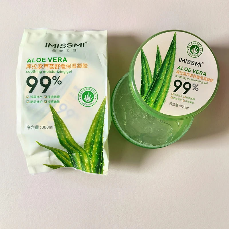 OEM/ODM натуральный увлажняющий уход за кожей лица с алоэ вера, Чистый гель с алоэ вера для лица, гель для лица с алоэ вера для сна