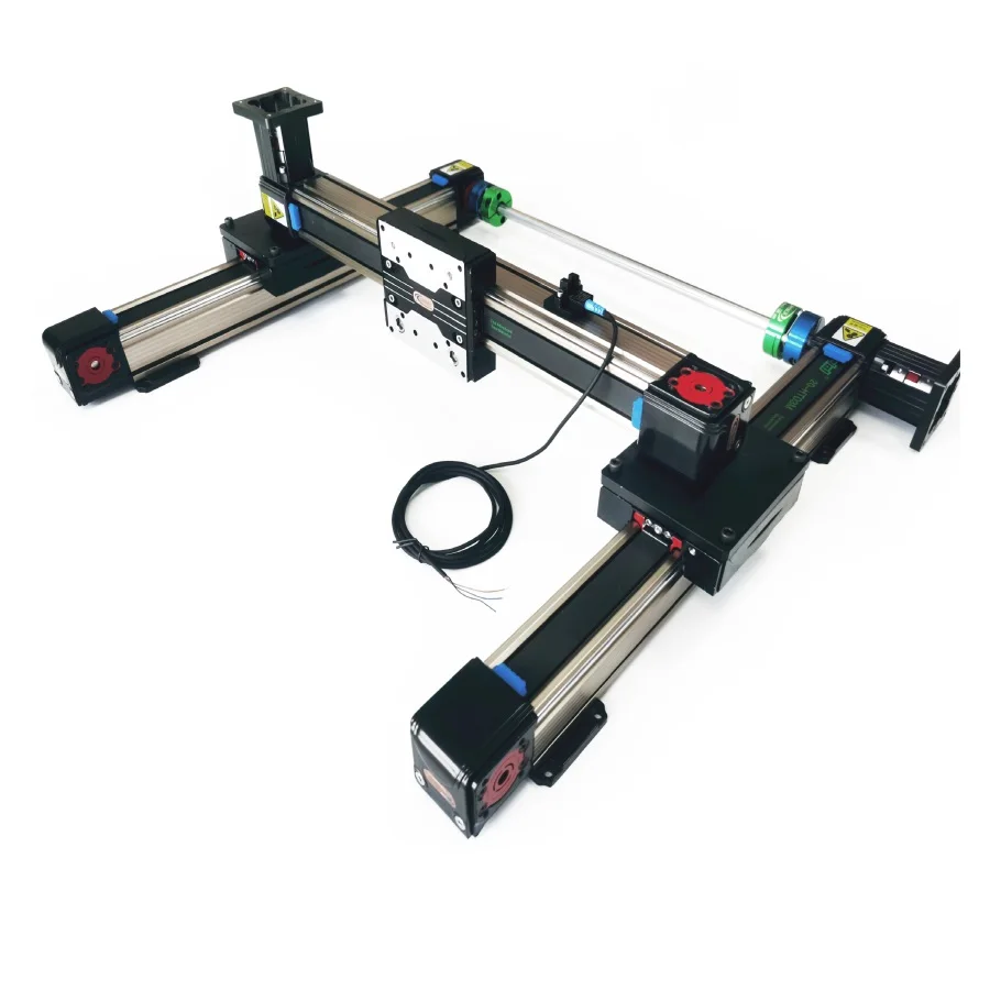 JUFENGJK 4545 High-speed Synchronous Timing Belt Driven Gantry Cartesian Coordinate Robot Linear Module for Cutting Dispensing