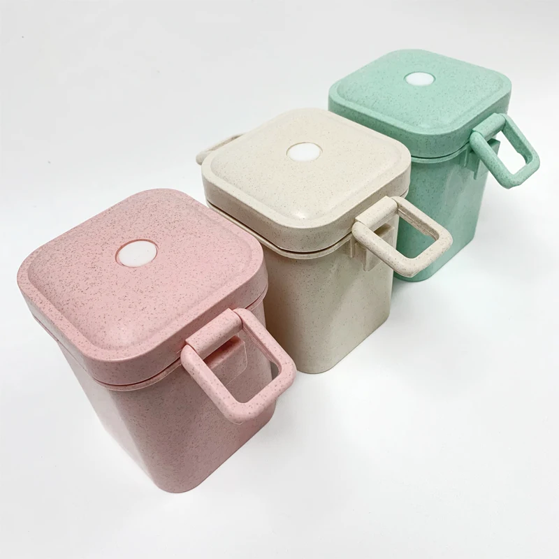 Bento Box Fork and Spoon Tableware Kids School Movable Diaphragm Silicone Boite Food Container 2 Layer Soup Bento Lunch Box