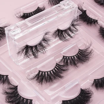 Worldbeauty 5d mink eyelashes lashes3d wholesale vendor 25mm bulk fake eye lashes 100% real 3d mink fur eyelashes distributors