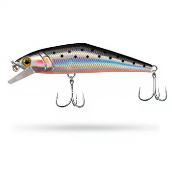 Japanese-style Micro Sub-surface Minnow Lure Twitched Multiple Swim Layers; 63mm One-piece Steel Wire Artificial Hard Bait; Fish – Minnow – view 2