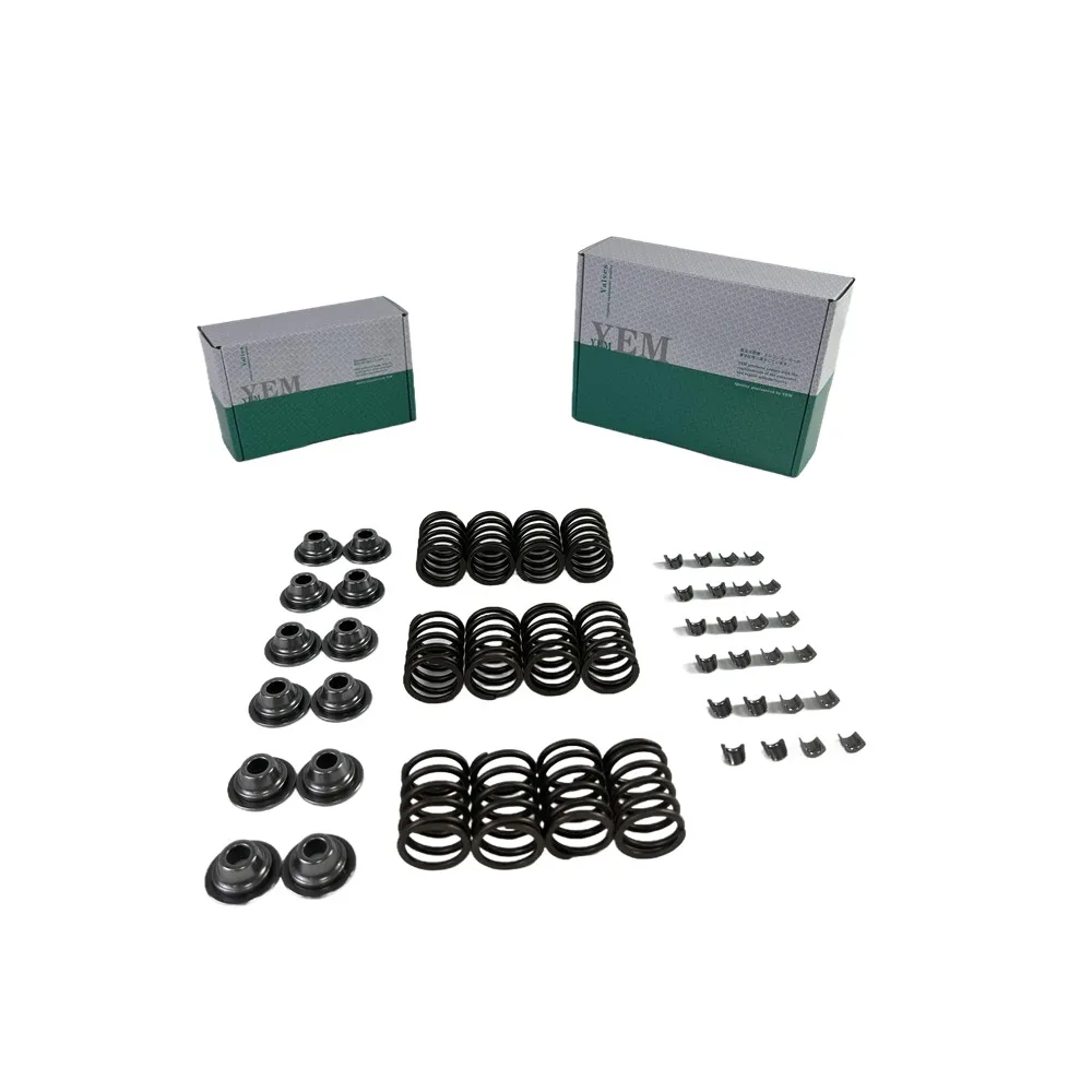 DE12T Valve Spring Kit Spring Seat & Retainer for Doosan / DEVELON Industrial Engine Parts