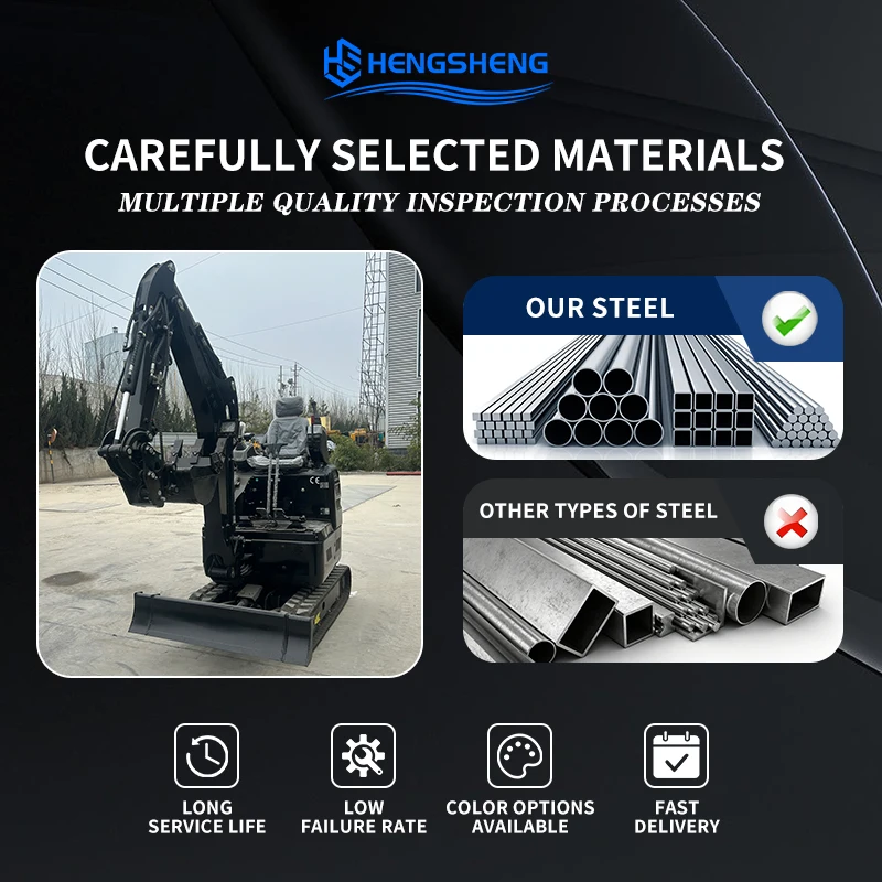 CE/EU/EPA 2.2 Ton Mini Excavator Kubota Engine Arm Side Swing Chassis Extension Bucket Capacity 0.056m ³ Power 14.2KW Trenching