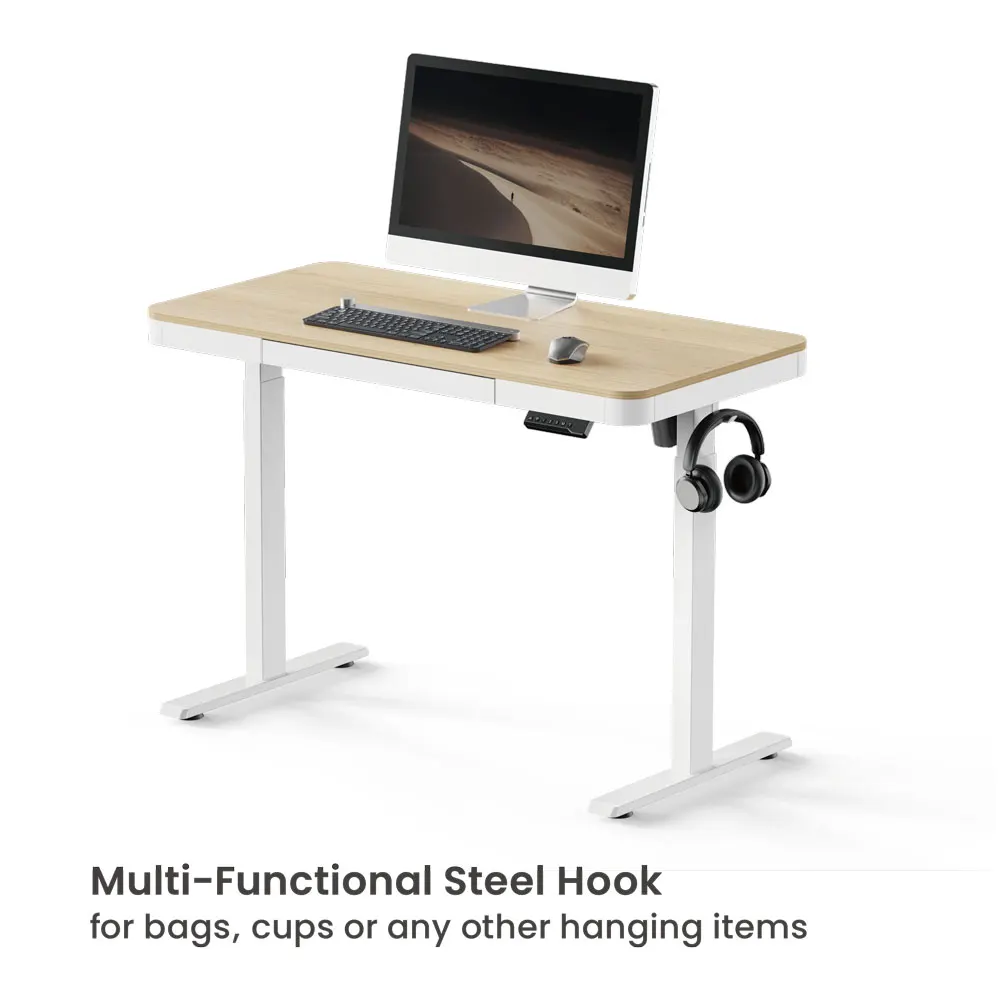 Modern Design Wood Style Sitstand Desk Board Table Top Desktop Set