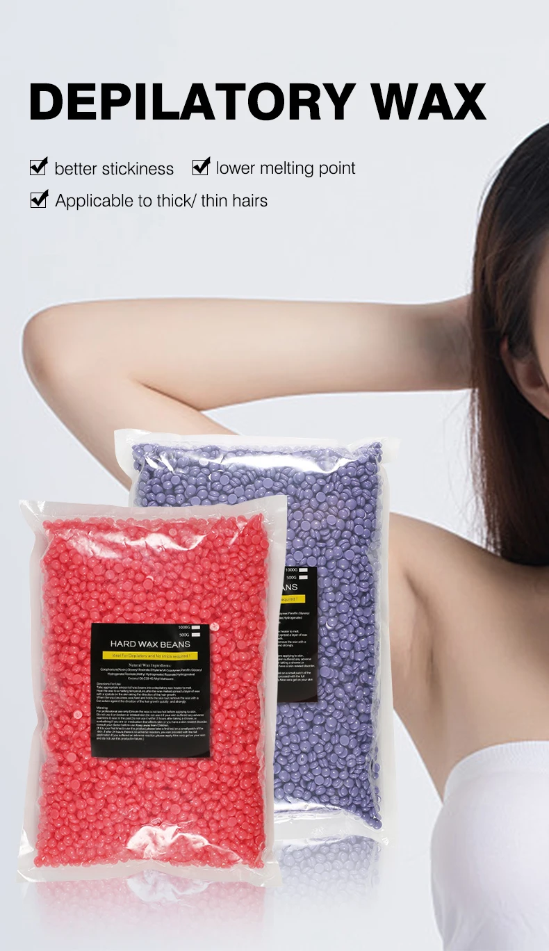 Wholesale Body Hot Waxing Painless Spain Depilatory Wax Beans 1kg Wax