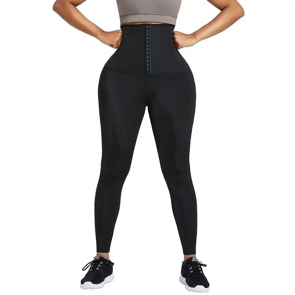 Custom Plus Size Waist Trainer Leggings Women Workout Gym Corset Yoga