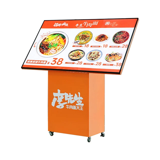 Light box billboard ultra-thin menu display order food brand light box price list menu publicity stand