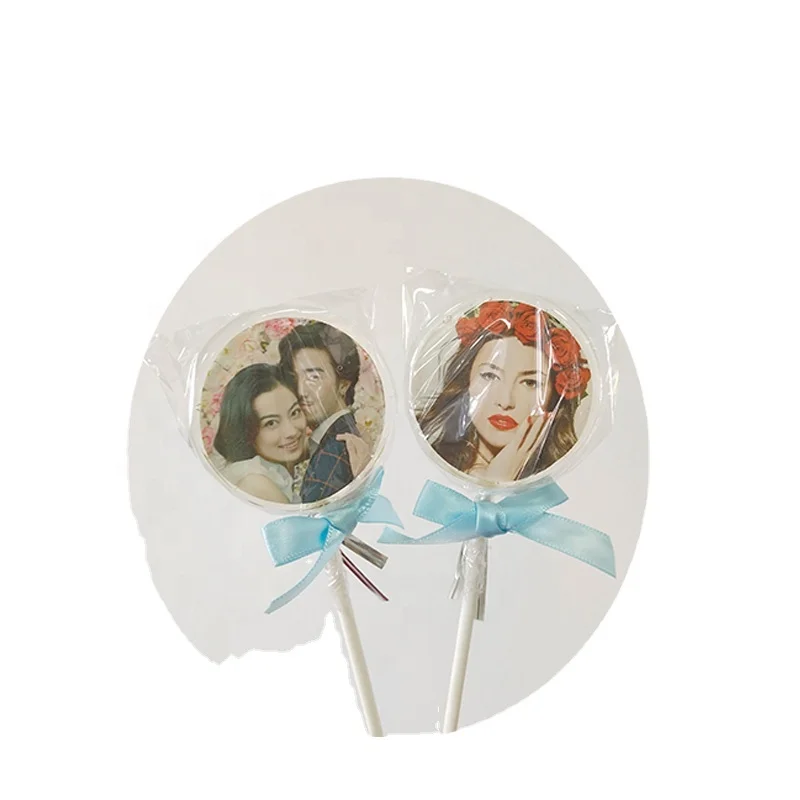 Custom Ideas with Lollipops Photo Swirl Transparent Film Edible Food Paper Edible Sugar Paper A4 Size