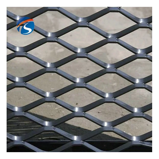 Pvc Coated Black Stainless Steel Sheet Expanded Metal Wire Mesh