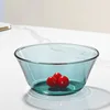 Tazón de 450 ml de borosilicato alto, color verde lago Hera, con 178 lados - Verde