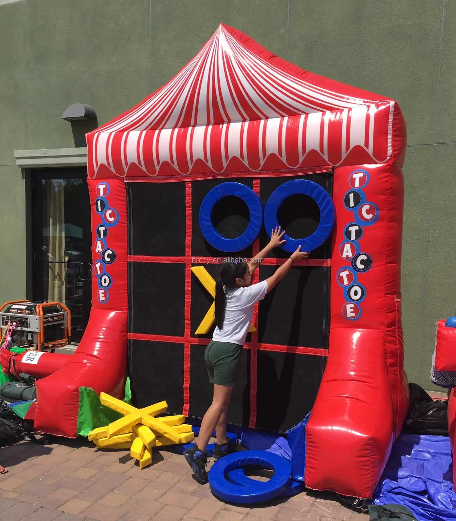 2 IN 1 Carnival Inflatable Sport Games - Tic Tac Toe & Connect 4