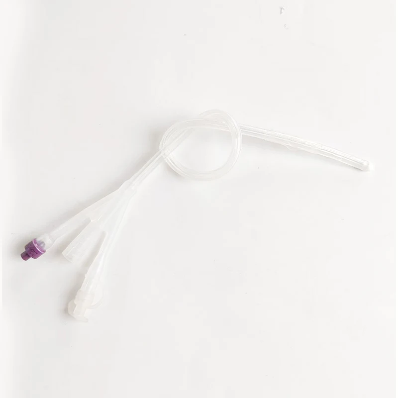 High quality disposable medical standard silicone Foley catheter 100% silicone coated catheter