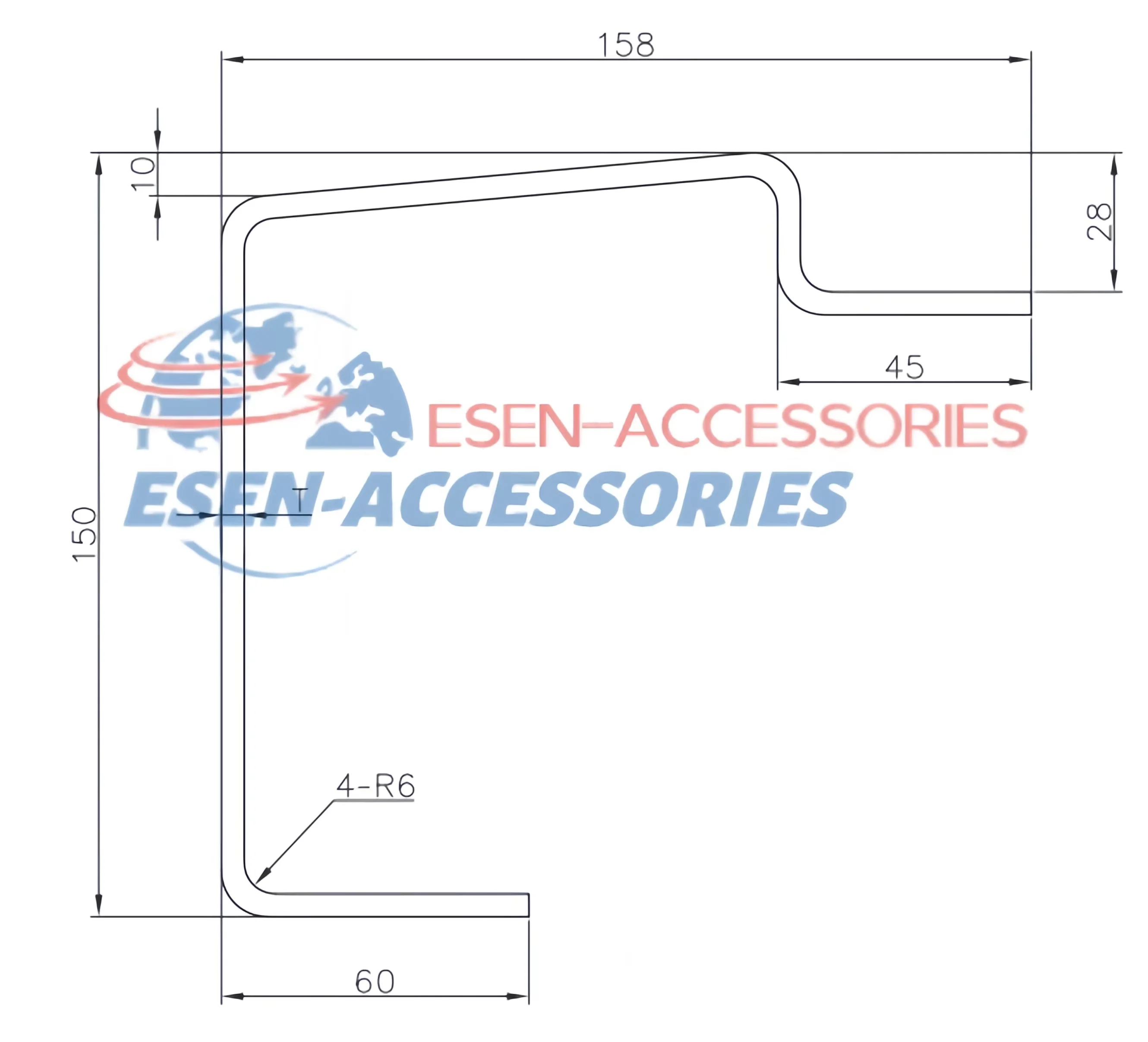 Iso Container Rear Sill ISO Standard Steel Door Sill Rear Bottom Beam Rail Container Parts ...