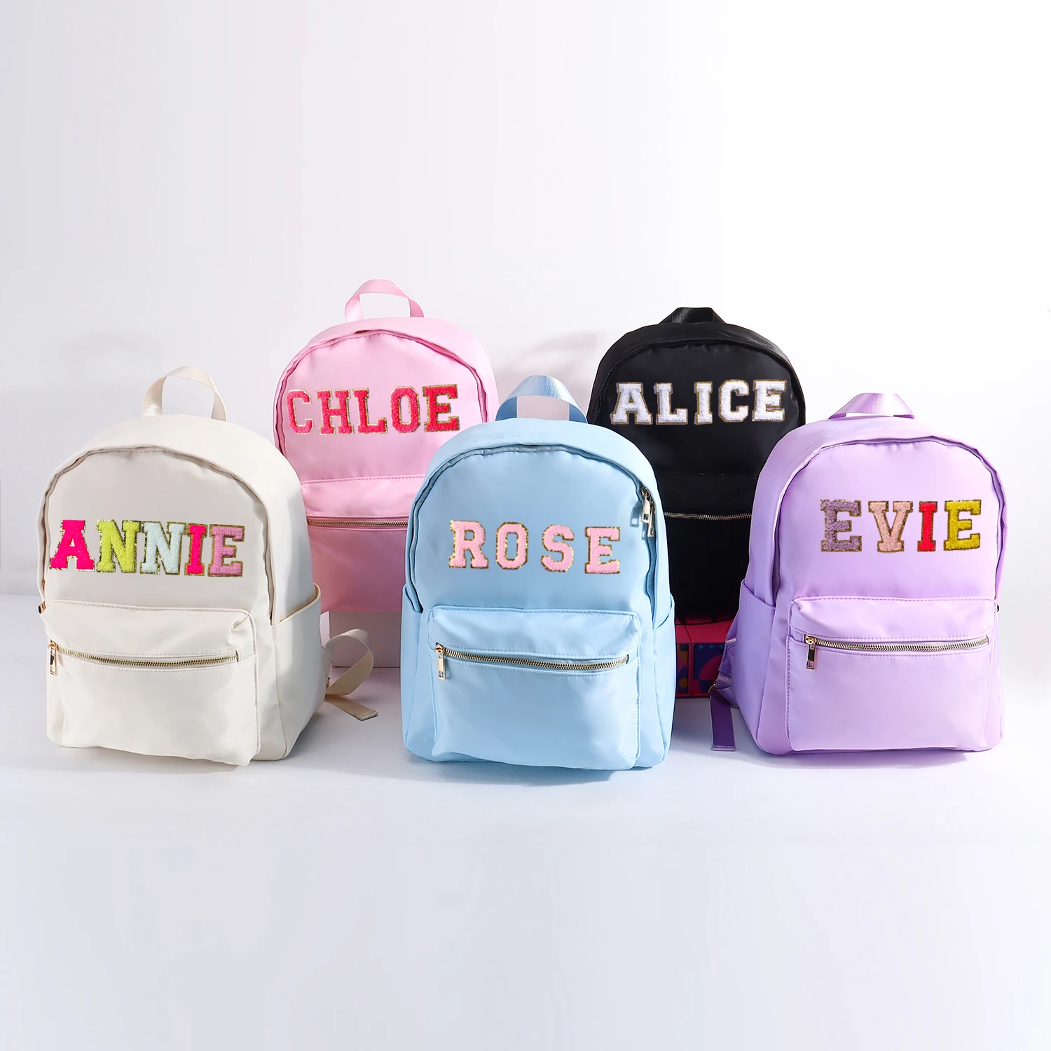 Keymay Personalized Letter Patches - Back to School Backpacks