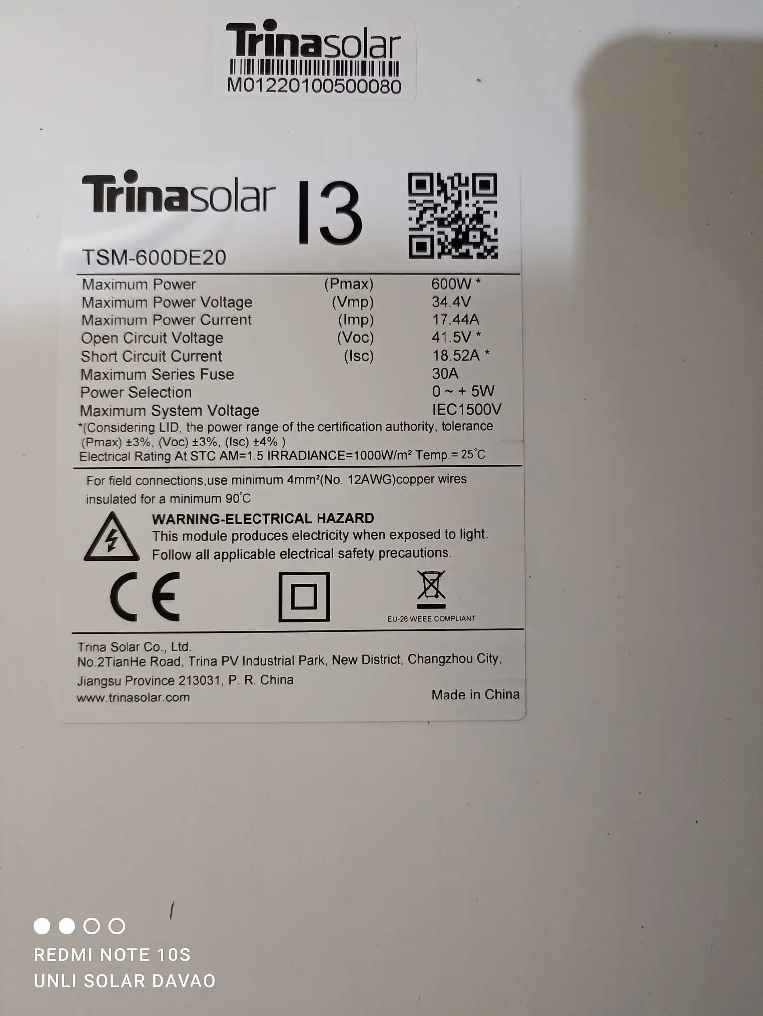 แผงเซลล์แสงอาทิตย์ Trina Vertex โมดูล Pv 590w 595w 600w 605w 610w แผง ...