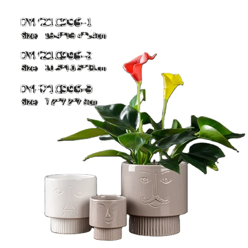 Лидер продаж оптовый продавец керамические горшки для растений комнатные суккулентов уличные
