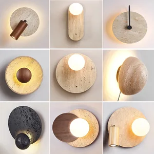 JACKSUN LED Wall Lamp Wabi-Sabi Minimalist Vintage Retro Style Hotel Kitchen Hallway Wall Lamp