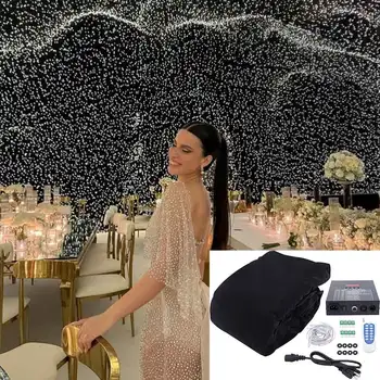 Factory LED Stage Star Light Curtain with DMX Control DJ Disco Lights Equipment for Wedding Concert Party Club