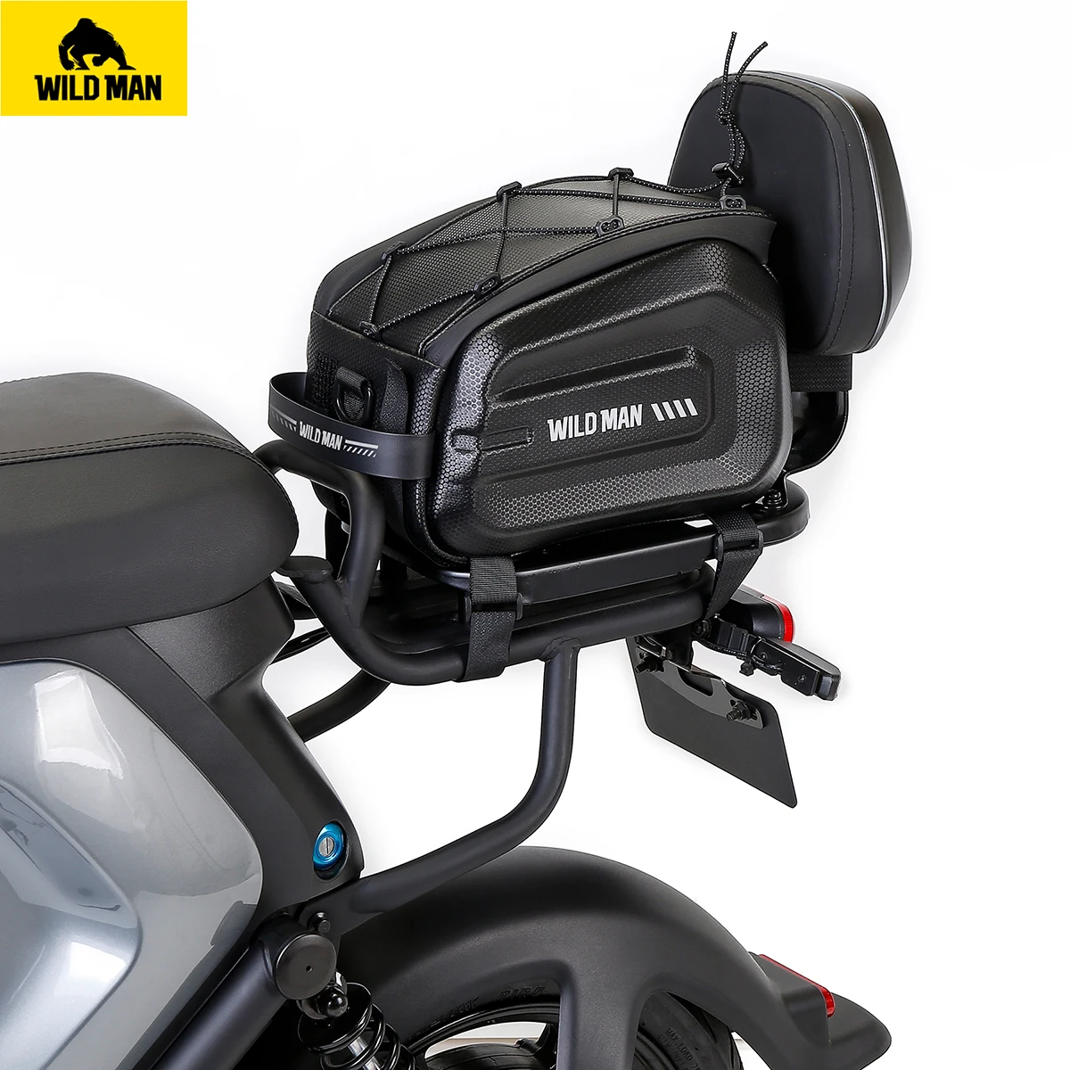 WILD MAN GD5 Hard Shell Waterproof Seat Box Bicycle Rack Rear Bag_voghion.com