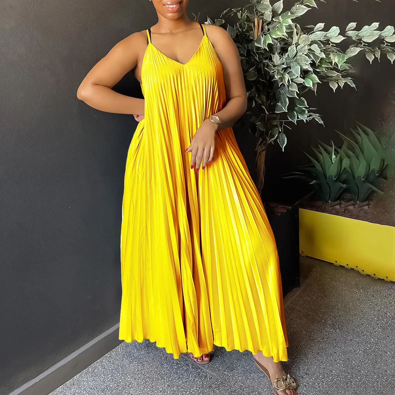 Women Plus Size 3XL African Loose Long Dress - Modest & Stylish