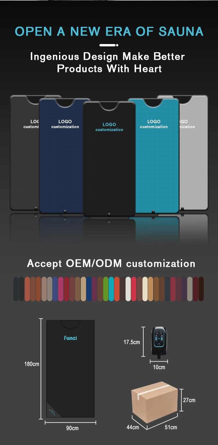 100factory Best Rated Customizable Infrared Sauna Blanket Detox 1 Zone