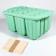 Green 100 Pcs Bamboo Sticks