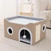 Large cat bed-604034 cm-beige