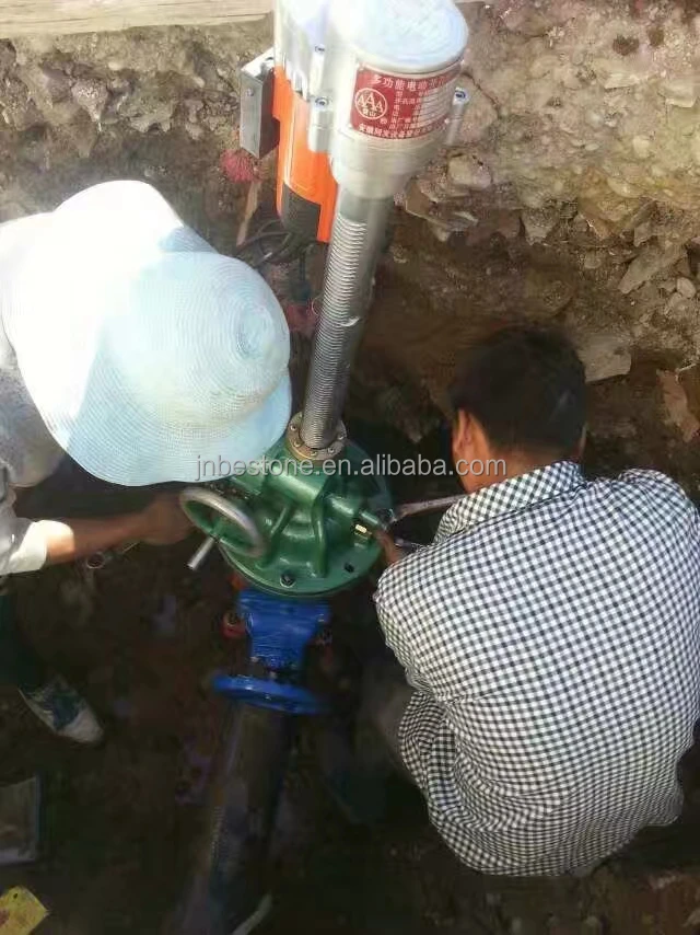 Dk6200 Electrical Pipeline Hot Tapping Machine Making The Hole