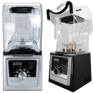GEMAT Heavy Duty Ice Crush Household Soundproof Commercial Blender with Sound Cover