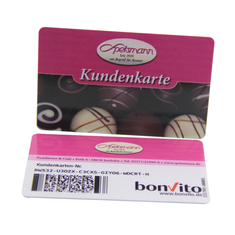 Factory Price PVC Gift Cards Custom Printable Qrcode VIP Card Scratch off Membership Promotion NFC Card