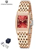 7 gold case red dial