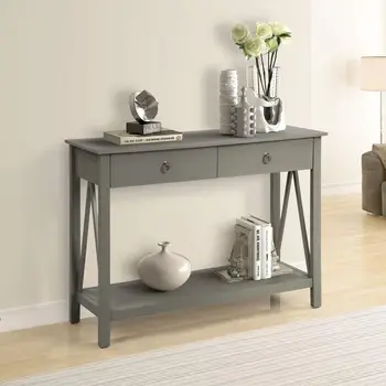 Wholesale Modern Hall Gray Living Room Furniture Entry Furniture Wood Console Table