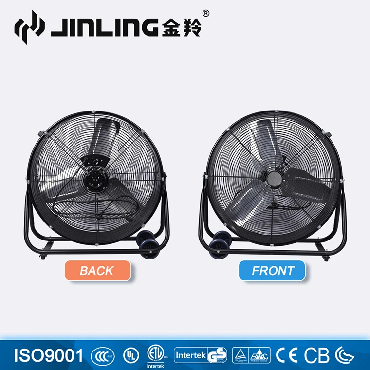 24'' 600mm Portable Quiet Heavy Duty Garage Cool air Shop Warehouse Industrial Blower Drum Fan 110V 120V