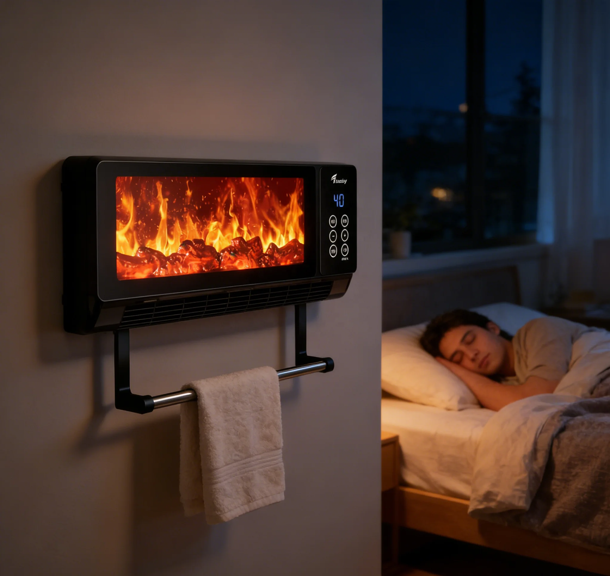 Electric Wall Heater, 2000W, PTC, 3D - detail 4