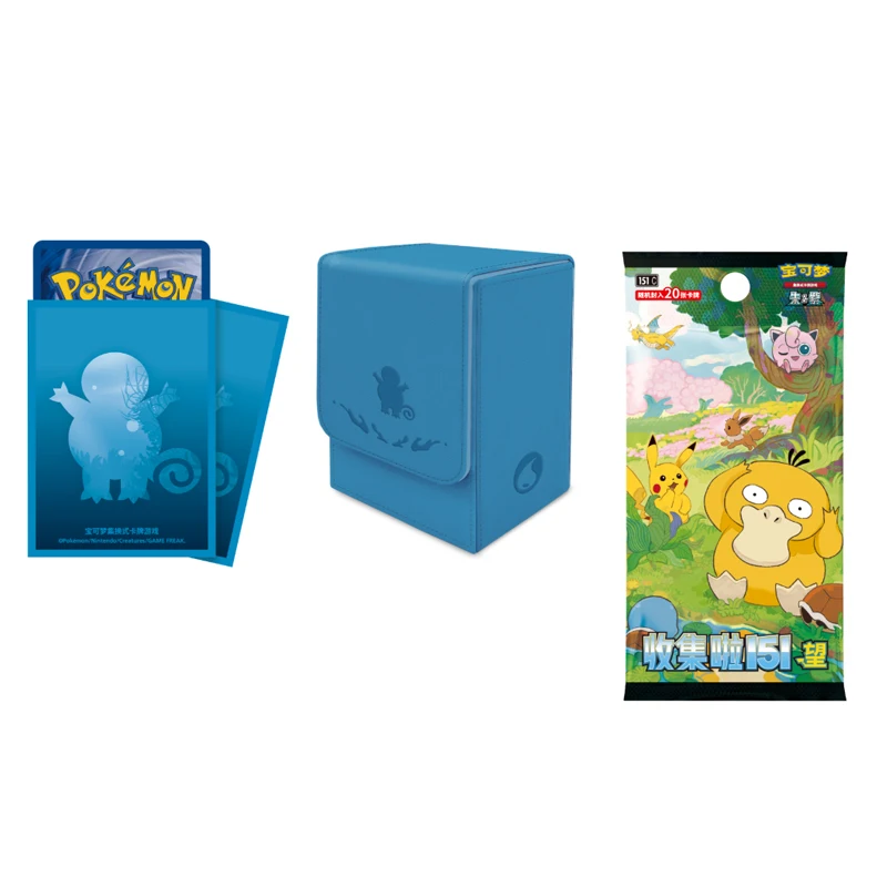 KY Original Simplified Chinese Pokemoned 151 Initial Partners Boutique Gift Box Set Charmander Tcg Surprise Collectible Card 4