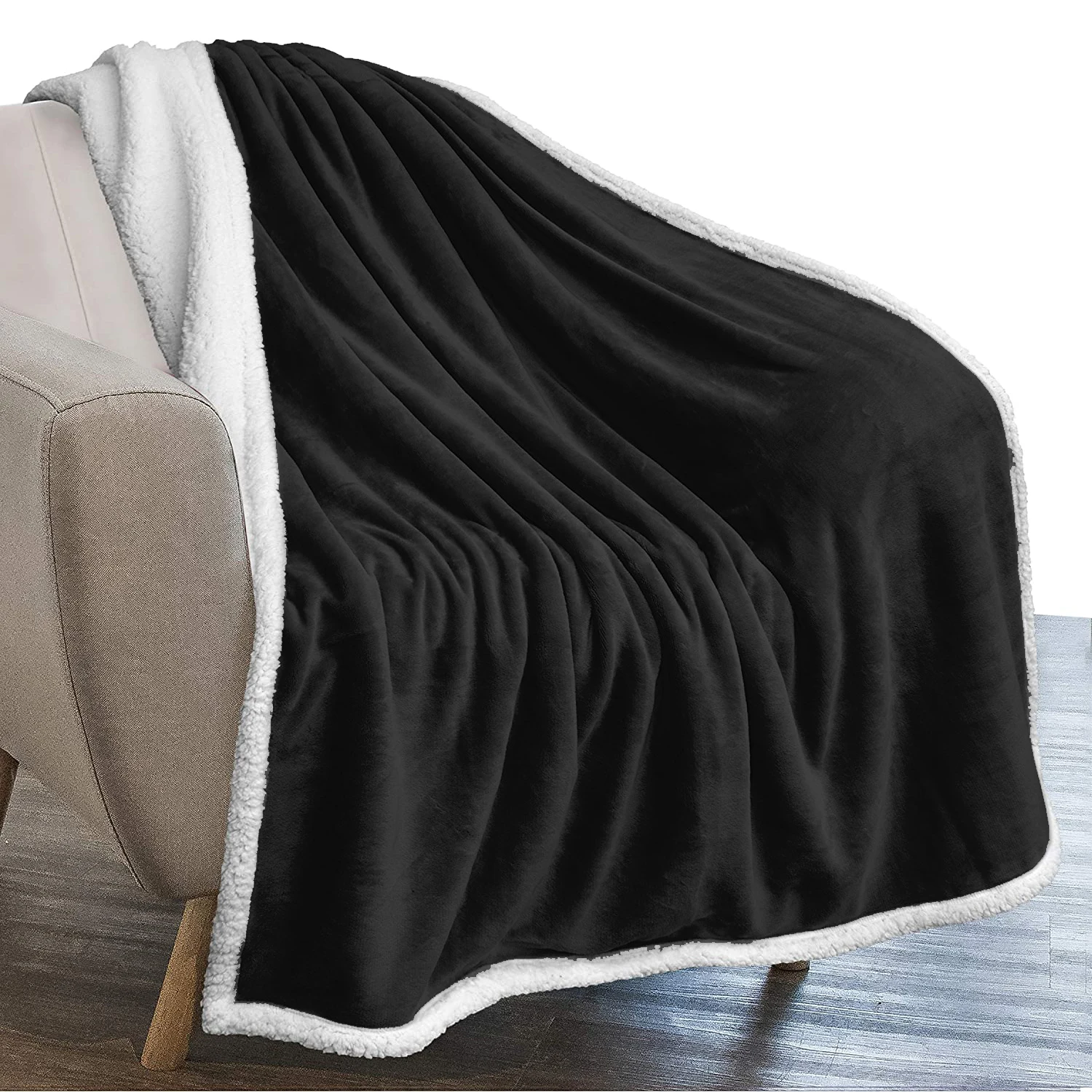 Custom Sherpa Blanket Flannel Soft Fleece Warm Sherpa Throw Blanket For