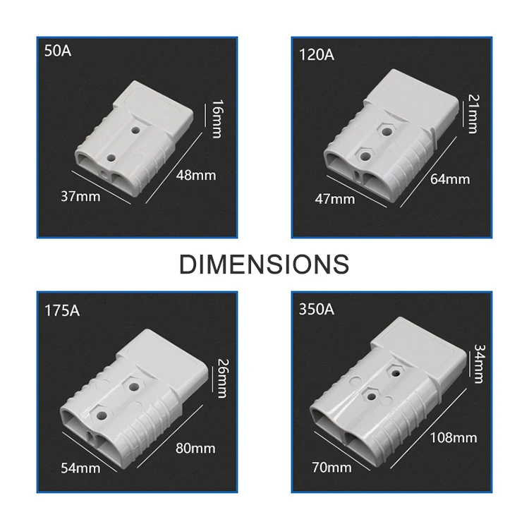 Quick Plug Battery Connector 50a Anderson Style Connectors For Power Tool Motorcycle Forklift