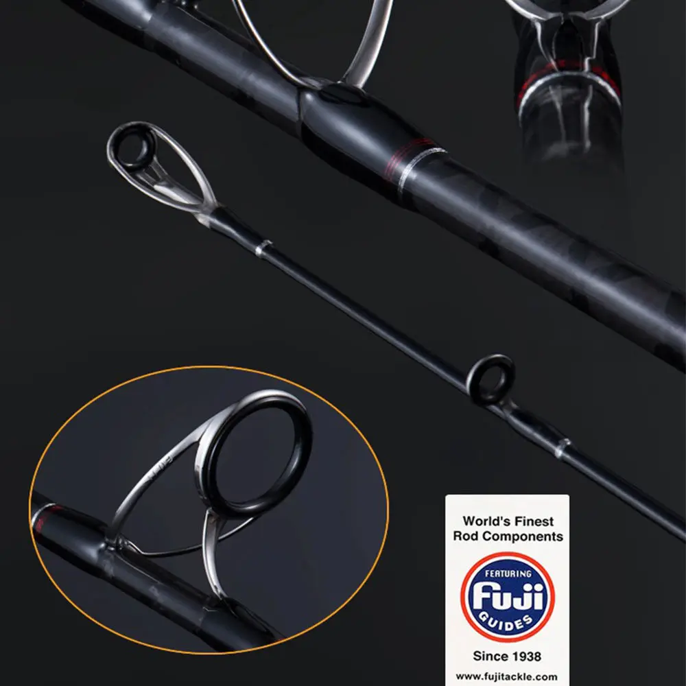 Canne à Pêche Casting 6'3 Puissance 80-200g - Idéale Jigging & Pêche En Mer