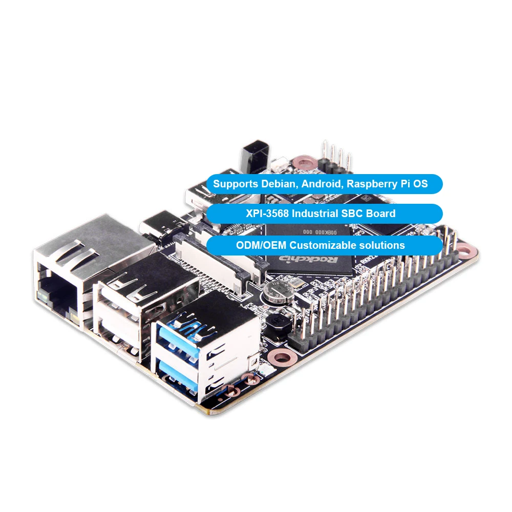 piyo XPI-3568 Industrial SBC Board - Rockchip RK3568 Powerhouse