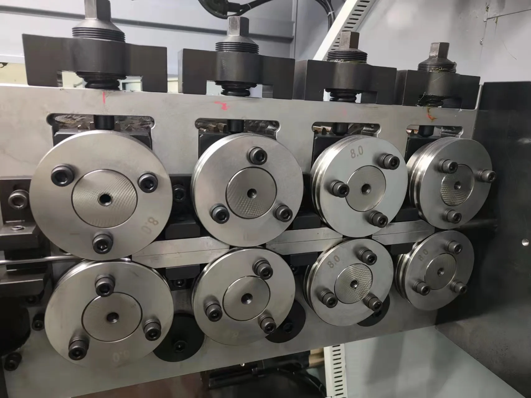 12 Axis CNC Automatic Wire Bending Machine Zigzag Spring Forming ...