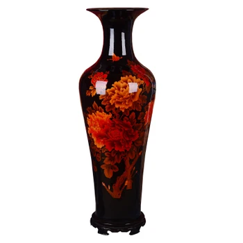 中国花瓶 Hand Painted Chinese Tall Floor Vases for Living Room