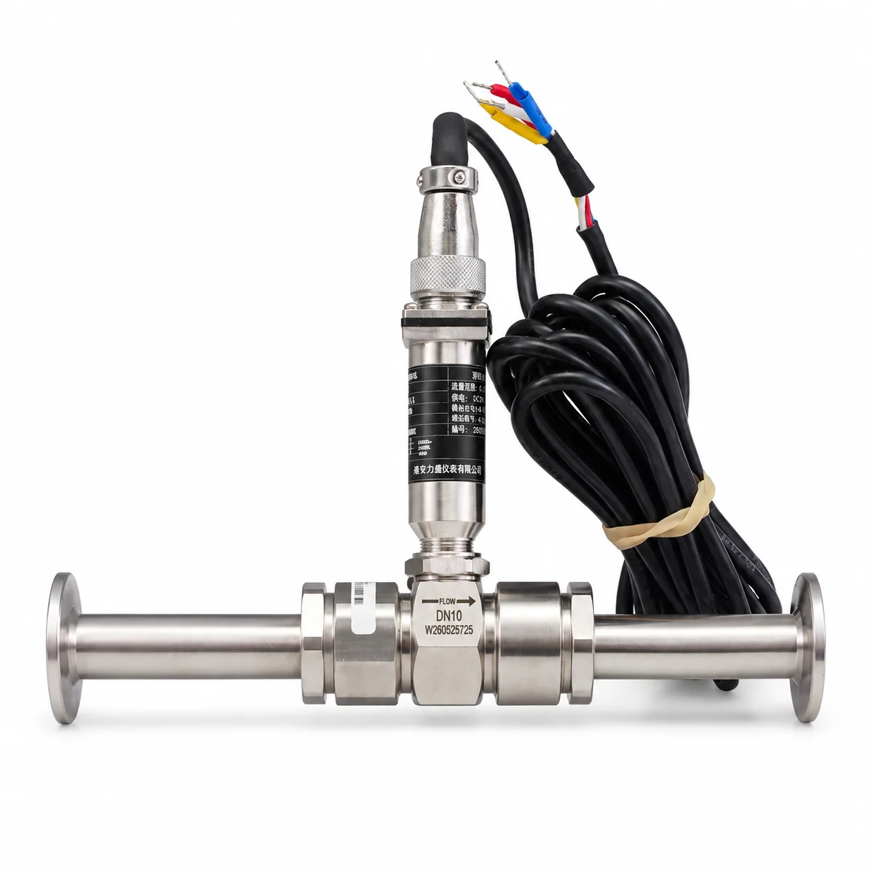 Fast Response 250ms Inline Turbine Flowmeter Sensor 12V 24V DC Active Pulse Mag Turbine Meter FLC420