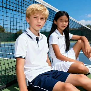 Factory Price Tennis Pickleball Casual Anti-Microbial T-Shirt 7-inch Inseam Shorts Cotton Blends Girls Tennis Dresses