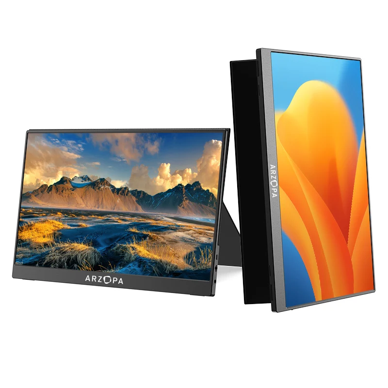 Arzopa 15.6 Inch Portable Monitor - 1080P FHD Gaming Screen