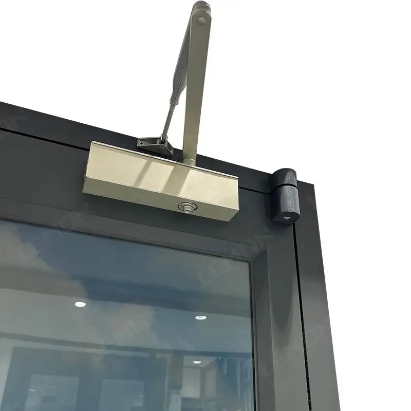 Commercial Office HURRICANE-PROOF Double Swing Aluminum Storefront Door Exterior Entry
